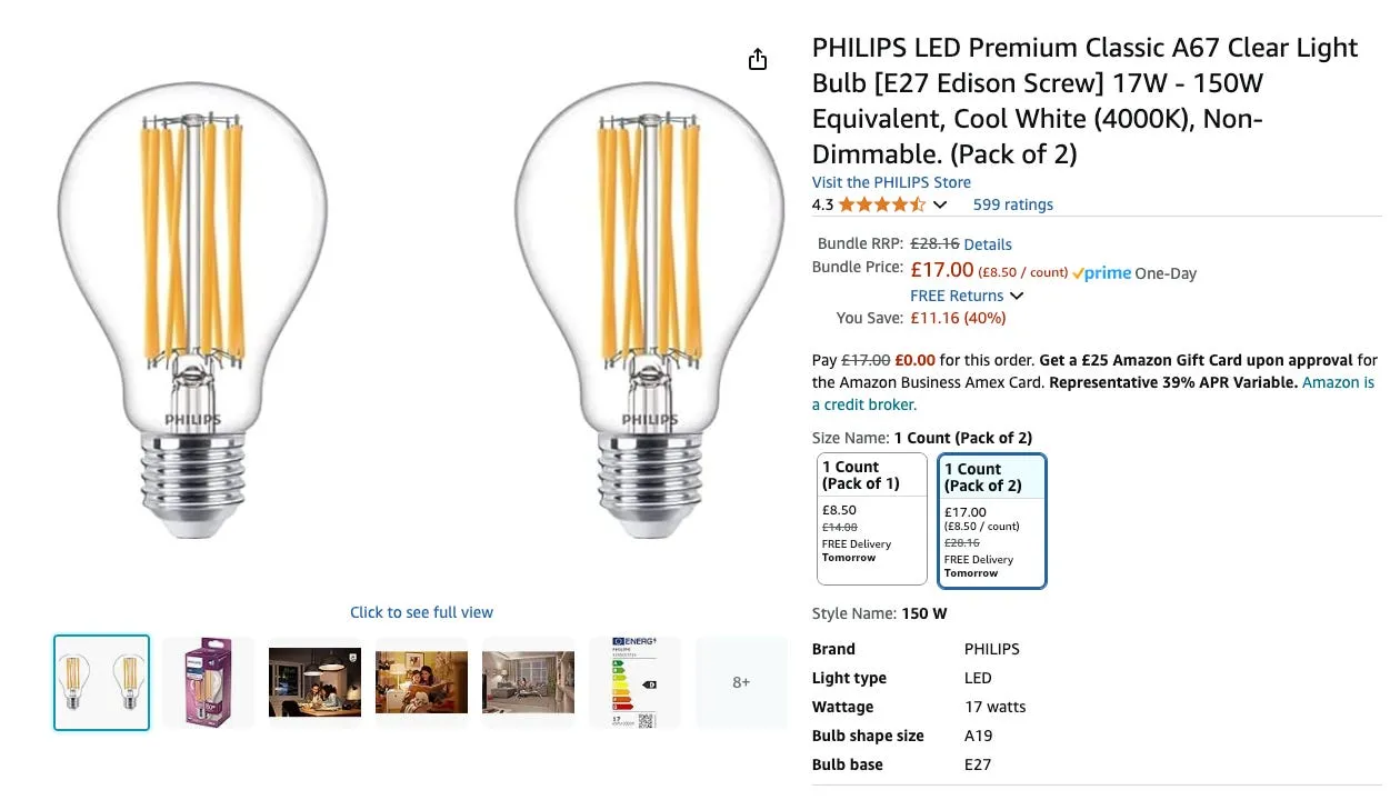 The buggers are on sale now of course…