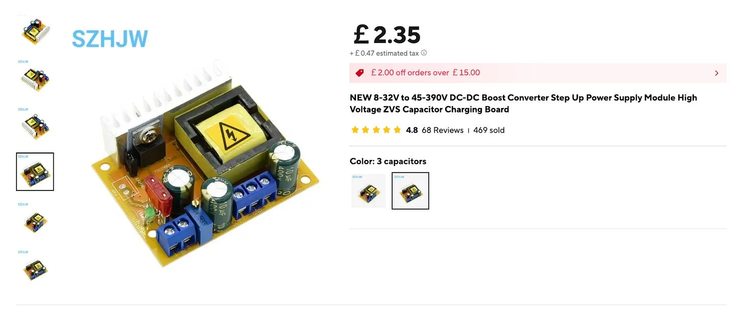 DC-DC high voltage converter