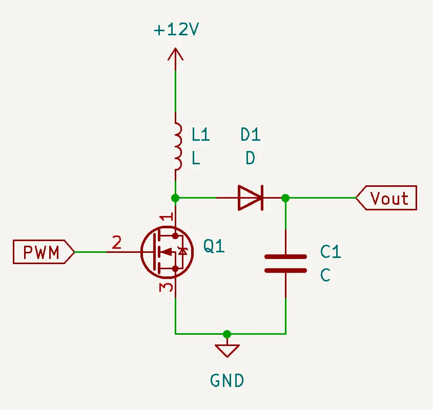 Very simple DC-DC boost circuit