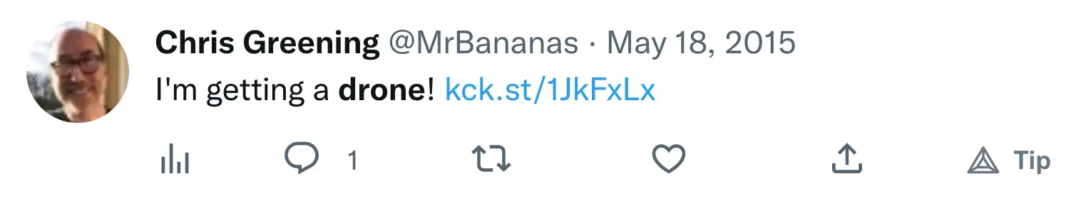 I'm getting a drone!