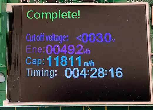 Initial Results - 12,000mAh