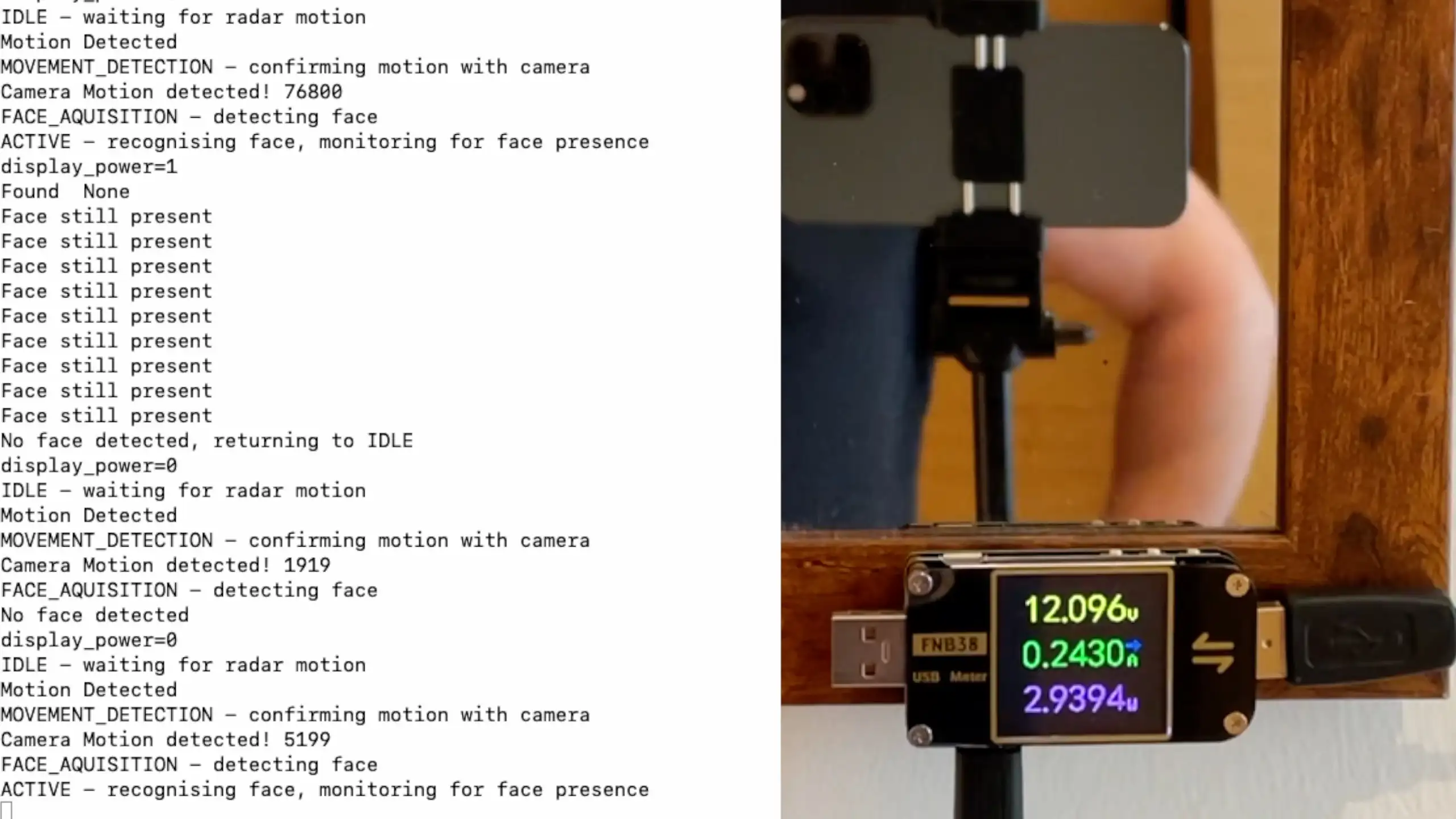 Movement Detection/Face Aquisition