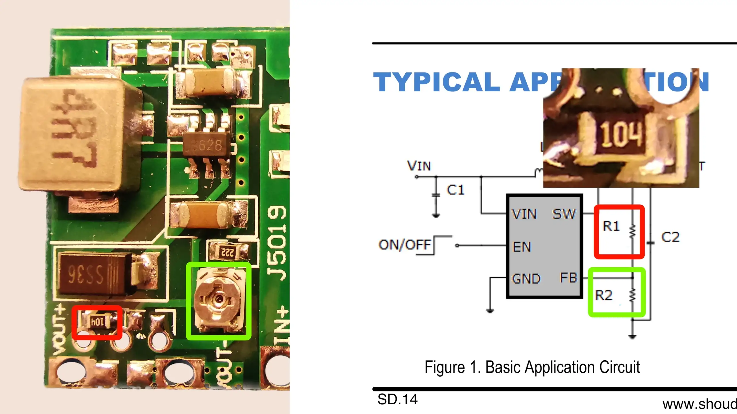 Boost Converter Resistor Divider
