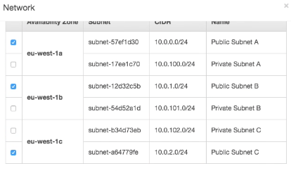 Select Public Subnets for Load Balancer